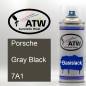 Preview: Porsche, Gray Black, 7A1: 400ml Sprühdose, von ATW Autoteile West.